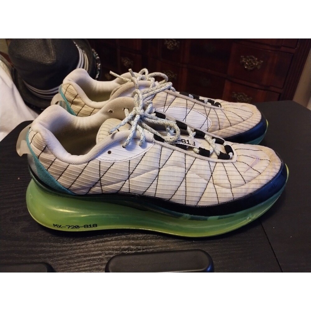Nike Air Max MX-720-818 White Black Ghost Green Shoes CT1266 Size 10